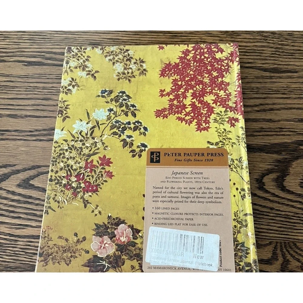 Penman Paper Journal Diary Japanese Screen 160 Lined Pages Magnetic Closure VTG